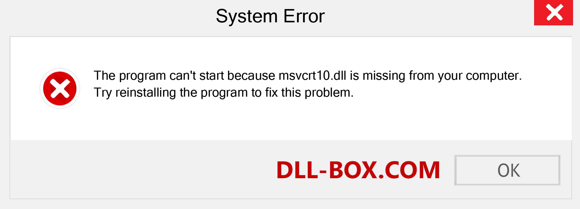  msvcrt10.dll file is missing?. Download for Windows 7, 8, 10 - Fix  msvcrt10 dll Missing Error on Windows, photos, images